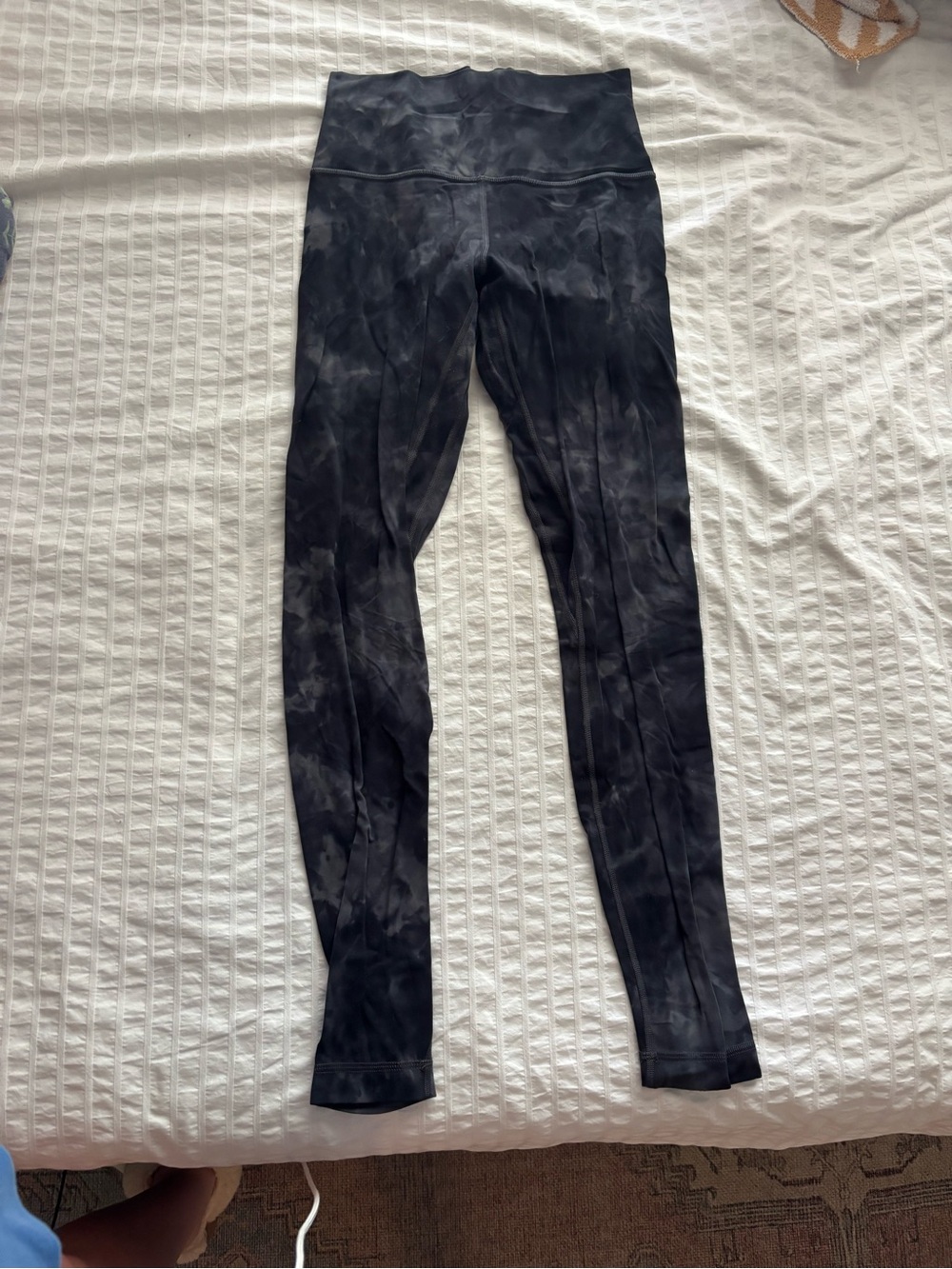 Lululemon Black Tie-Dye High-Waist Leggings